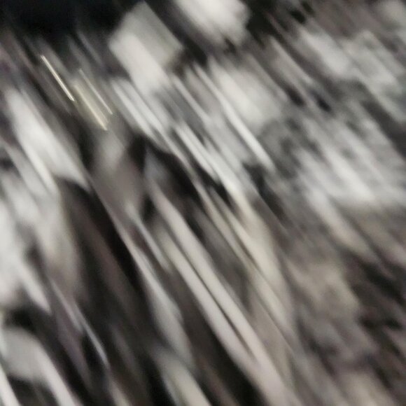 New Directions Cardigan Hooded Fringe Open Front Sweater XL Black White - Picture 4 of 14